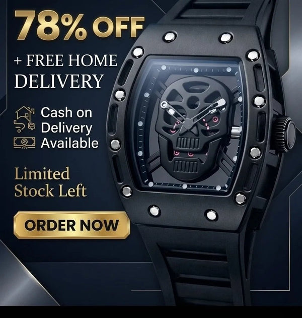 Daring Skull Skeleton Watch