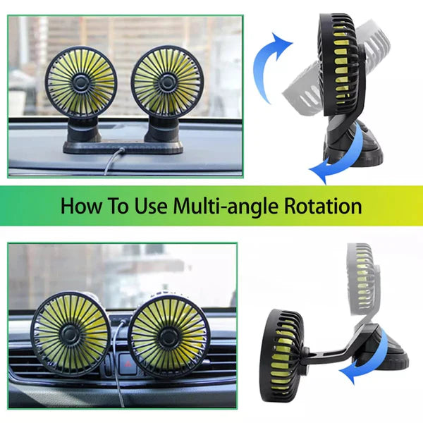 360 Rotatable Car Portable Fan