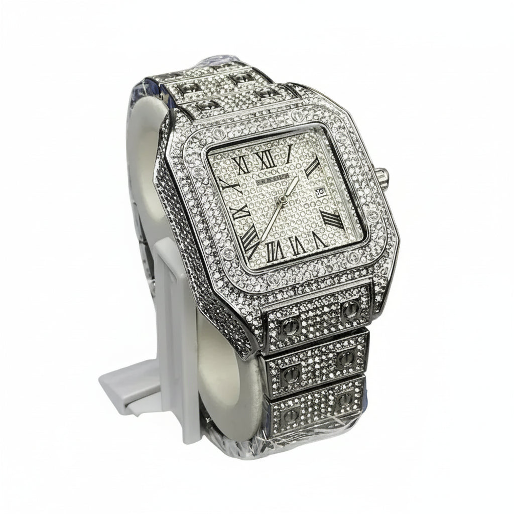 CTR Watch Stone Mens Striking Stone Finish Precision Quartz