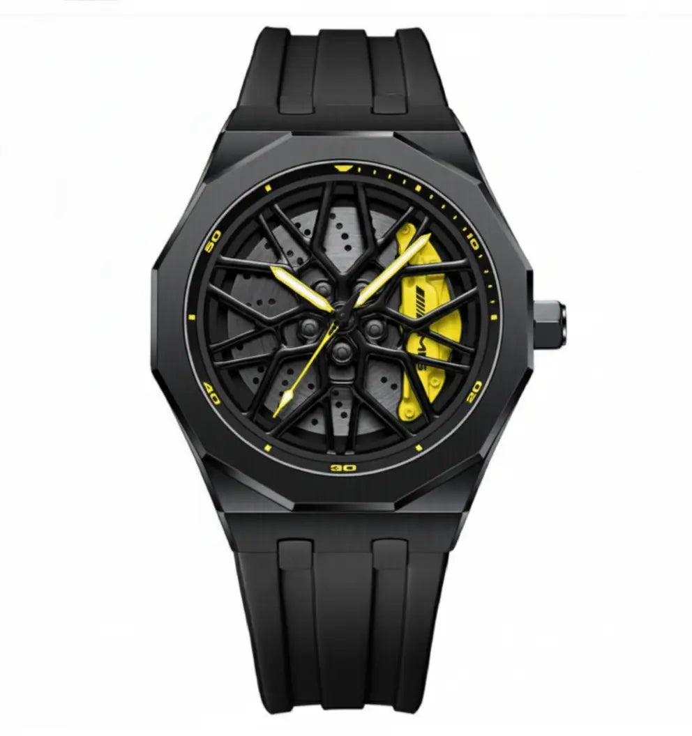 3D Rim Hub Sports Watch for Men