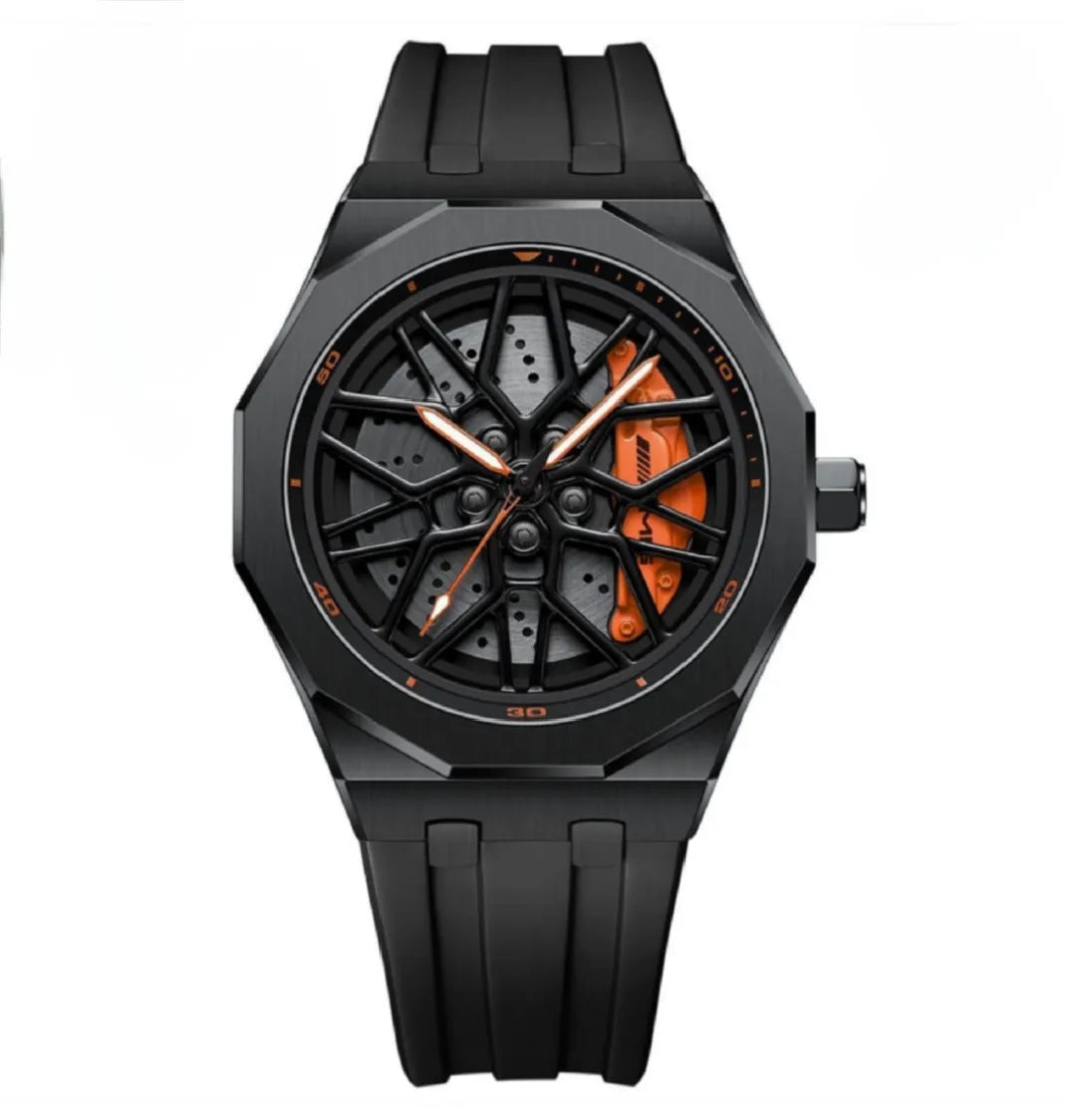 3D Rim Hub Sports Watch for Men