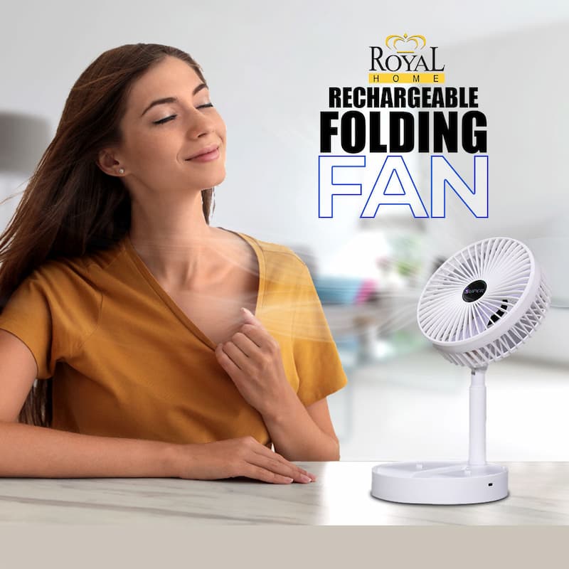 Portable Rechargeable Telescopic Folding Fan